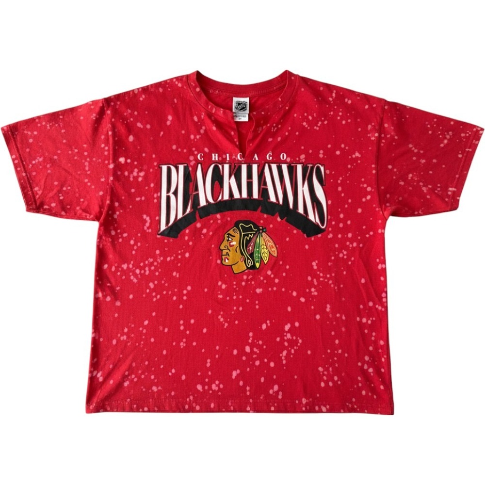WEAR‎ Erin Andrews Chicago Blackhawks NHL Red Tee Shirt Woens Large NEW